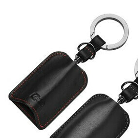High Quality Genuine Leather Car Key Bags Smart for Audi Q5 - Red