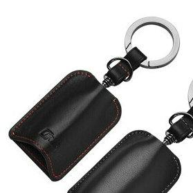 High Quality Genuine Leather Car Key Bags Smart for Audi Q7 - Red