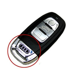 Hot Sales Genuine Leather Automobile Key Bags Smart for Audi A4L - Brown