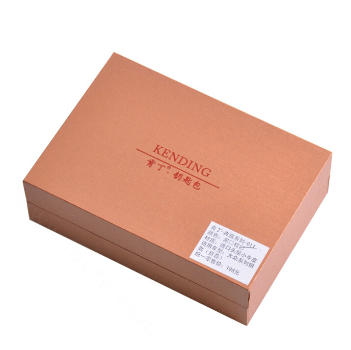 Special Genuine Leather Automobile Key Bags Fold for Audi A4L - Black