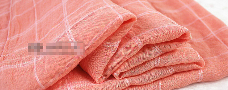Classic Plaid Unisex Scarf Shawl Winter Warm Cotton Solid Panties 150*120CM - Orange