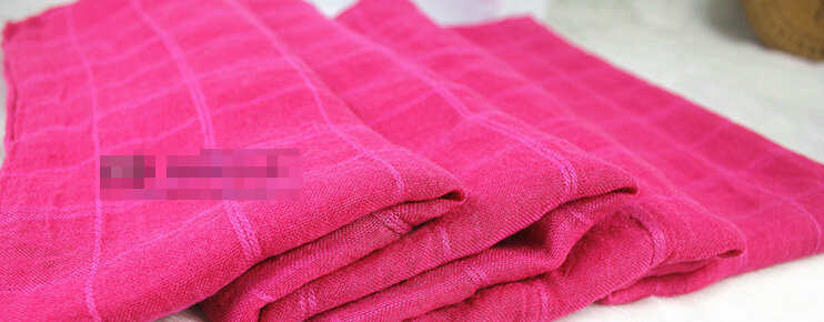 Classic Plaid Unisex Scarf Shawl Winter Warm Cotton Solid Panties 150*120CM - Rose