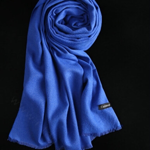 Colorful Unisex Scarf Shawl Winter Warm Cashmere Solid Panties 180*60CM - Blue