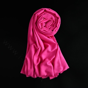 Colorful Unisex Scarf Shawl Winter Warm Cashmere Solid Panties 180*60CM - Rose