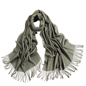Exquisite Scarf Shawls Winter Warm Cashmere Solid Wholesale 200*60CM - Grey