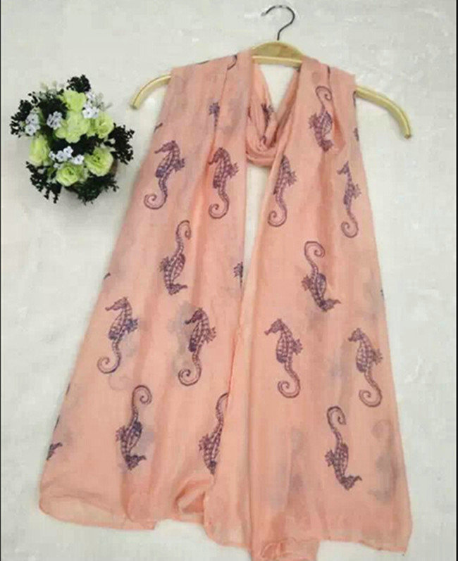 Fashion Unisex Scarf Animal Bamboo Fiber Scarves Wraps 180*90CM - Orange