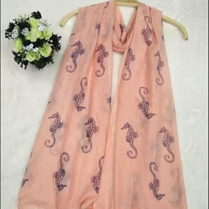 Fashion Unisex Scarf Animal Bamboo Fiber Scarves Wraps 180*90CM - Orange