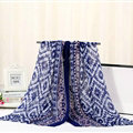 Fashion Women Print Bamboo Fiber Scarves Wraps Scarf Shawl 180*90CM - Blue