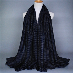 Good Solid Women Scarf Dot Bamboo Fiber Warm Scarves Wraps 180*95CM - Blue