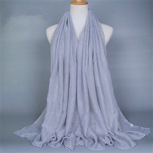 Good Solid Women Scarf Dot Bamboo Fiber Warm Scarves Wraps 180*95CM - White