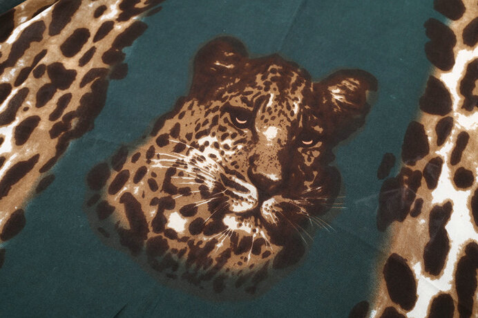Leopard Print Scarf Shawls Women Winter Warm Cotton Panties 180*95CM - Green