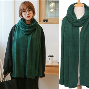 Pretty Unisex Scarf Shawl Winter Warm Cashmere Solid Panties 220*60CM - Blackish Green