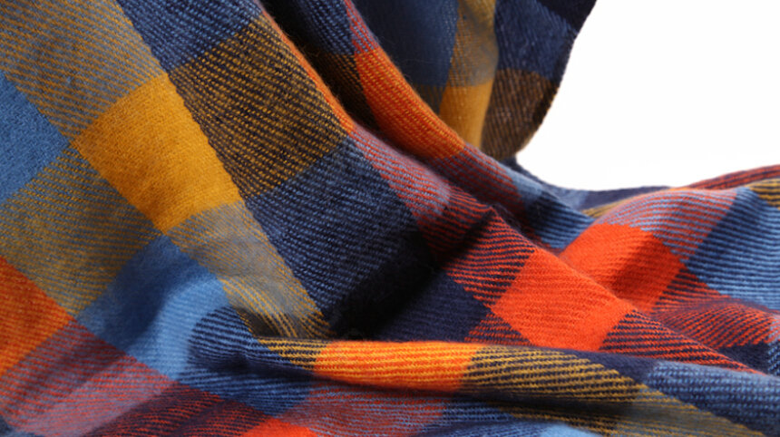 Tassels Plaid Women Scarf Shawl Winter Warm Wool Panties 210*65CM - Colorful
