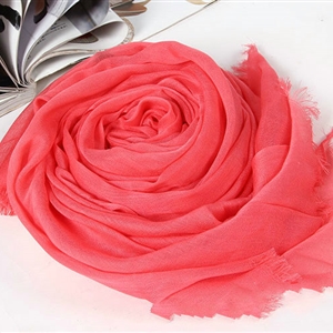 Unique Solid Scarf Shawls Women Winter Warm Cotton Panties 190*60CM - Pink