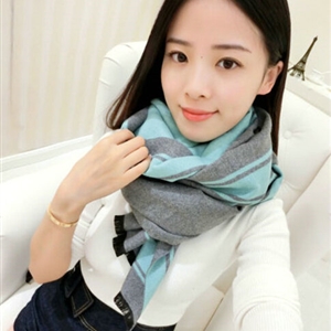 Unique Unisex Scarf Shawl Winter Warm Cashmere Solid Panties 190*60CM - Grey
