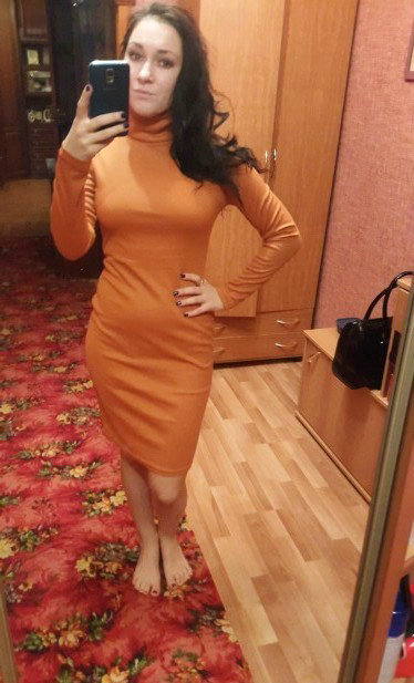 Autumn Winter Women Dresses Natural Knitting Knee-Length Sheath Turtleneck Full Sleeve - Camel