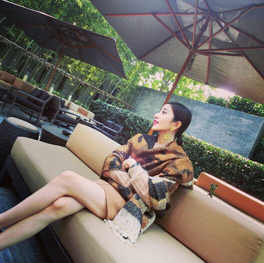 Cute Leopard Print Scarf Shawls Women Winter Warm Wool Panties 198*100CM - Brown