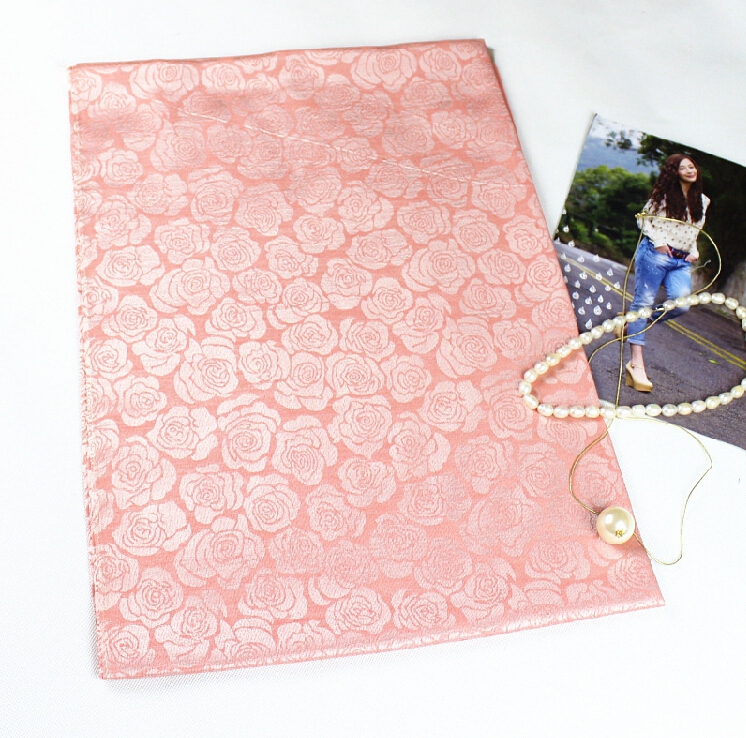 Floral Printed Scarf Shawls Women Winter Warm Cotton Panties 200*70CM - Pink