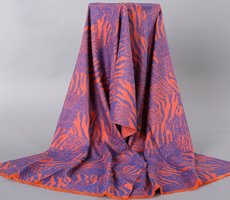 Free Zebra Print Scarves Wrap Women Winter Warm Cashmere 180*60CM - Purple