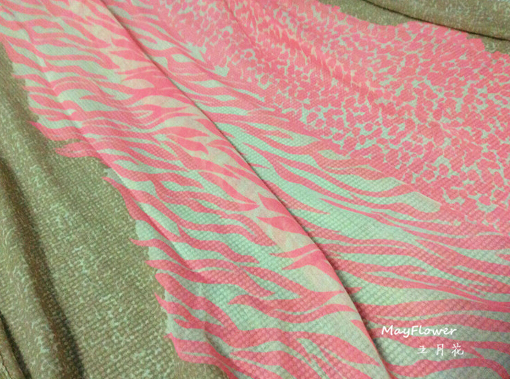 Free Zebra Print Scarves Wrap Women Winter Warm Polyester Panties 180*100CM - Pink