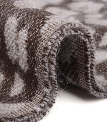 Fringed Leopard Print Scarves Wrap Women Winter Warm Acrylic Panties 195*60CM - Brown