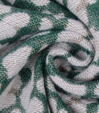 Fringed Leopard Print Scarves Wrap Women Winter Warm Acrylic Panties 195*60CM - Green