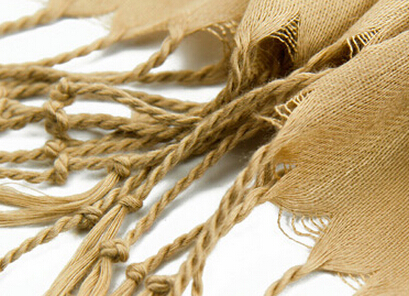 Pretty Fringed Leopard Print Scarf Shawls Women Winter Warm Chiffon Cotton 186*63CM - Coffee