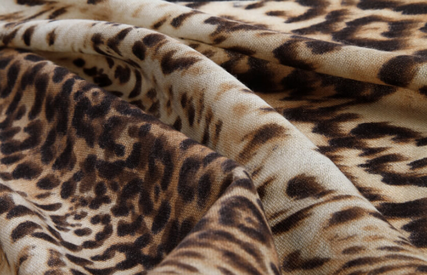 Quality Leopard Print Scarf Shawls Women Winter Warm Wool Panties 200*70CM - Brown