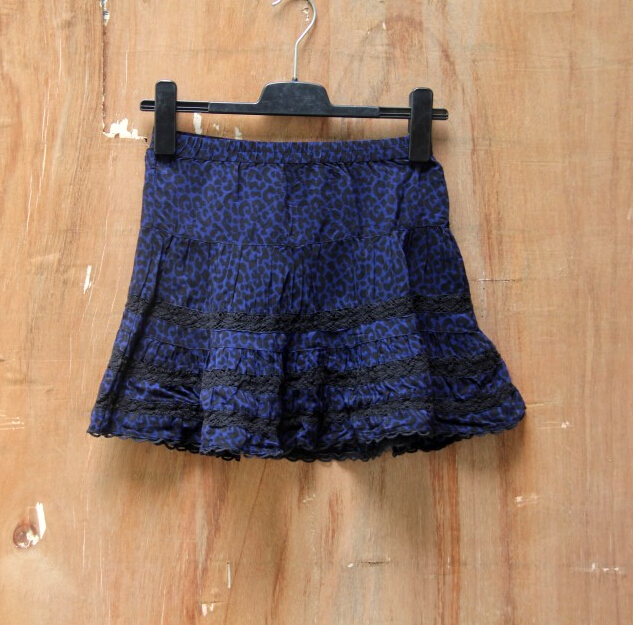 Cute Dresses Summer Ladies Leopard Print Short House - Blue