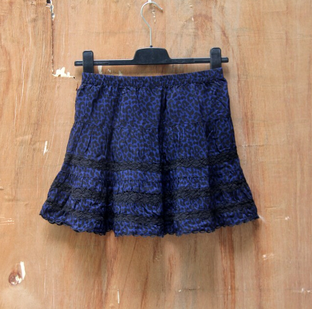 Cute Dresses Summer Ladies Leopard Print Short House - Blue