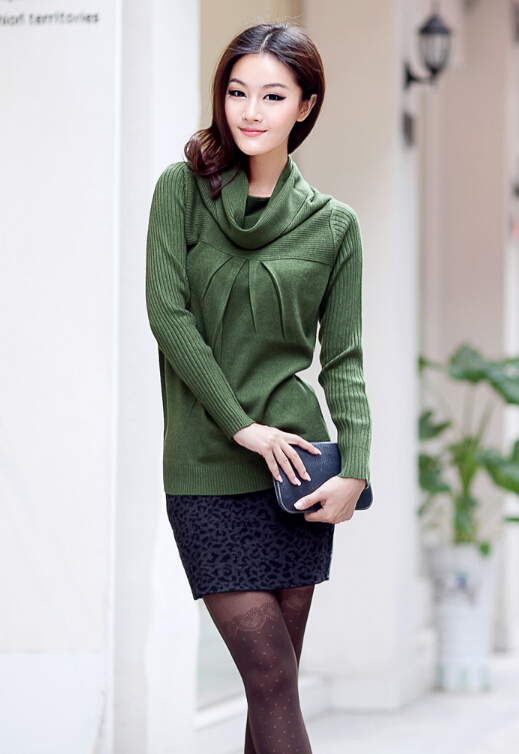 Fashion Dresses Ladies Wool Leopard Print Sexy Short Semi Bodycon - Grey