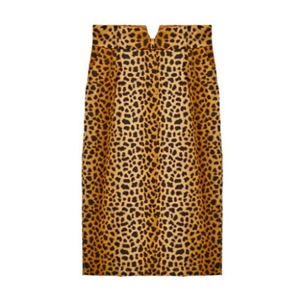 Funky Dresses Women Winter Leopard Print Knee Length Semi Short - Brown