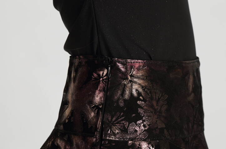 New Dresses Fall Ladies Leopard Print Leather Classy Lace Semi Plus Size - Purple