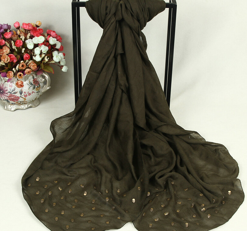 Classic Skull Scarf Scarves For Women Winter Warm Cotton Panties 160*160CM - Army Green