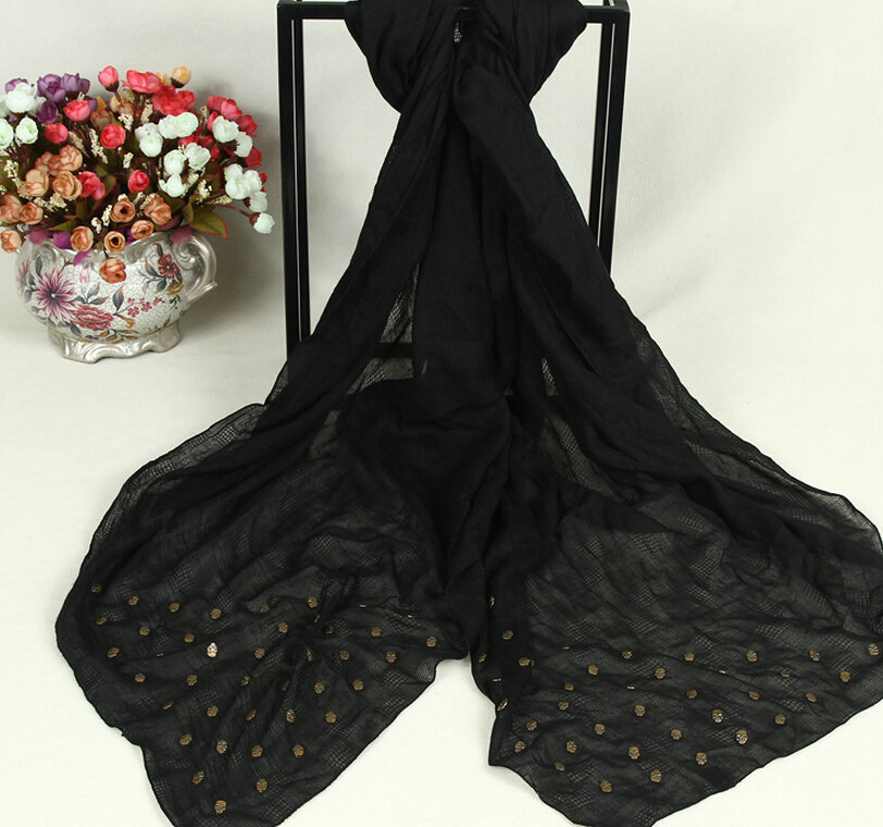 Classic Skull Scarf Scarves For Women Winter Warm Cotton Panties 160*160CM - Black