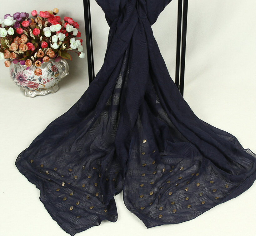 Classic Skull Scarf Scarves For Women Winter Warm Cotton Panties 160*160CM - Blue