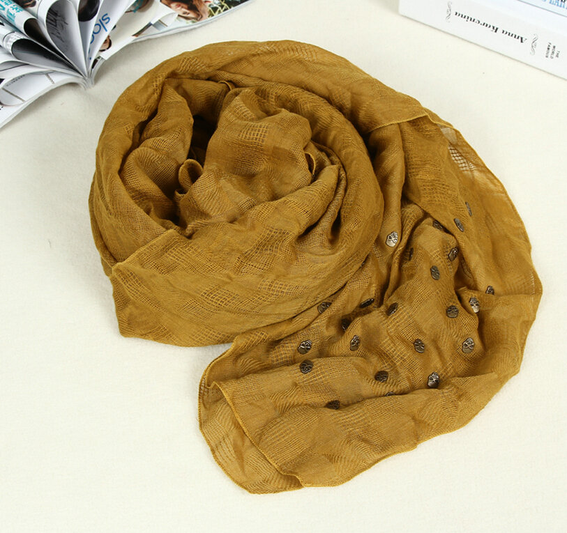 Classic Skull Scarf Scarves For Women Winter Warm Cotton Panties 160*160CM - Curcumin