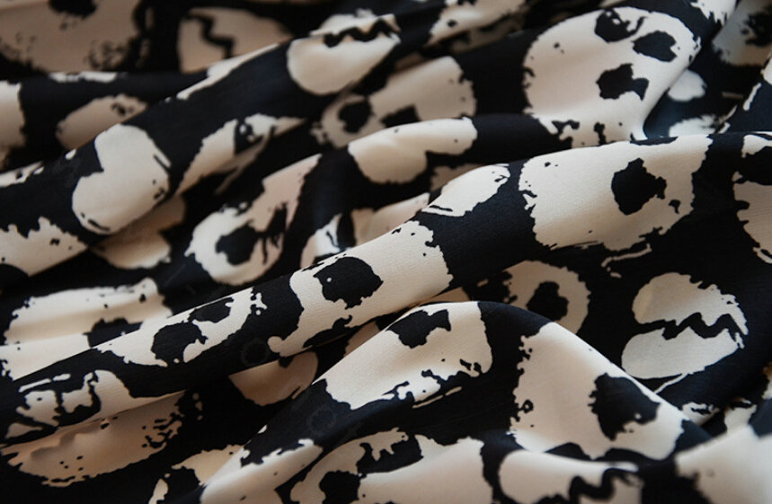 Cool Skull Women Scarf Shawls Winter Warm Polyester Scarves 170*70CM - Beige