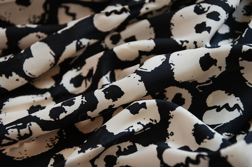 Cool Skull Women Scarf Shawls Winter Warm Polyester Scarves 170*70CM - White