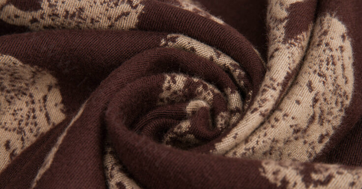 Cute Skull Scarf Shawls Women Winter Warm Silk Panties 180*62CM - Coffee