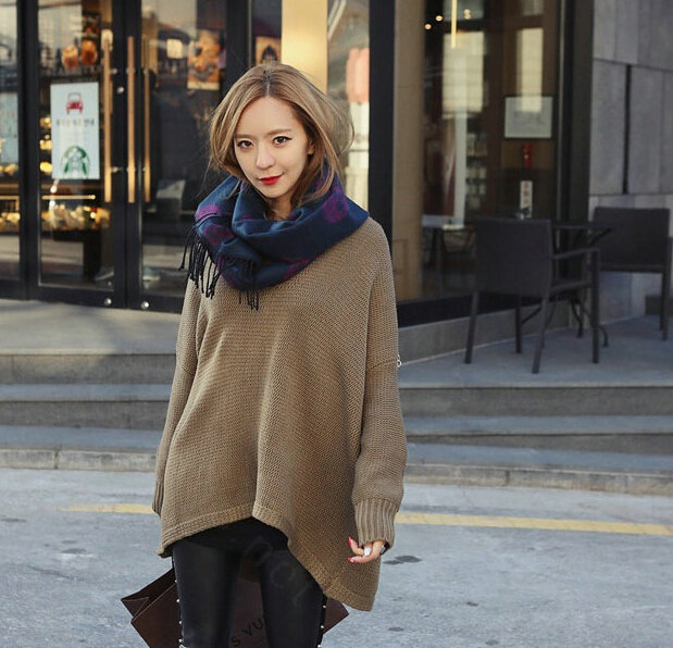 Fringed Skull Scarf Shawls Women Winter Warm Wool Panties 100*50CM - Purple