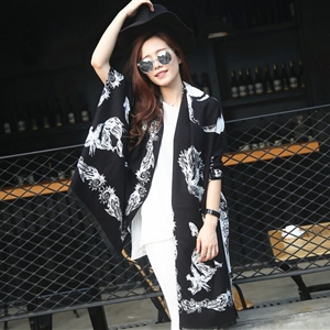Funky Skull Scarves Wrap Women Winter Warm Cashmere Panties 200*60CM - Black