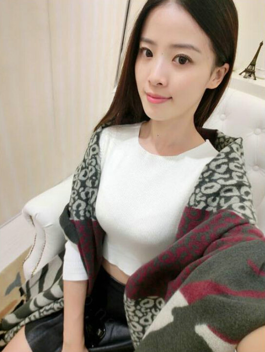 Funky Zebra Print Scarves Wrap Women Winter Warm Cashmere 200*63CM - Grey