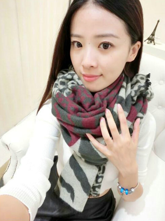 Funky Zebra Print Scarves Wrap Women Winter Warm Cashmere 200*63CM - Grey