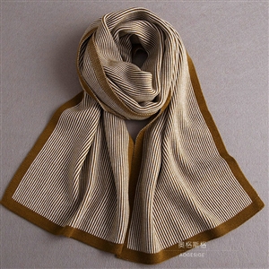 Popular Fringe Scarves Wraps Women Winter Warm Wool Panties 195*30CM - Brown