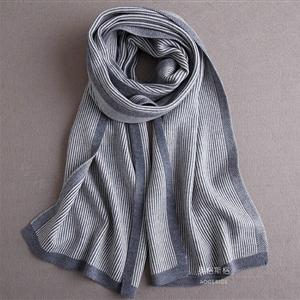 Popular Fringe Scarves Wraps Women Winter Warm Wool Panties 195*30CM - Grey