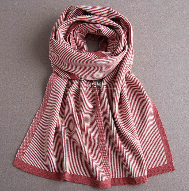 Popular Fringe Scarves Wraps Women Winter Warm Wool Panties 195*30CM - Red