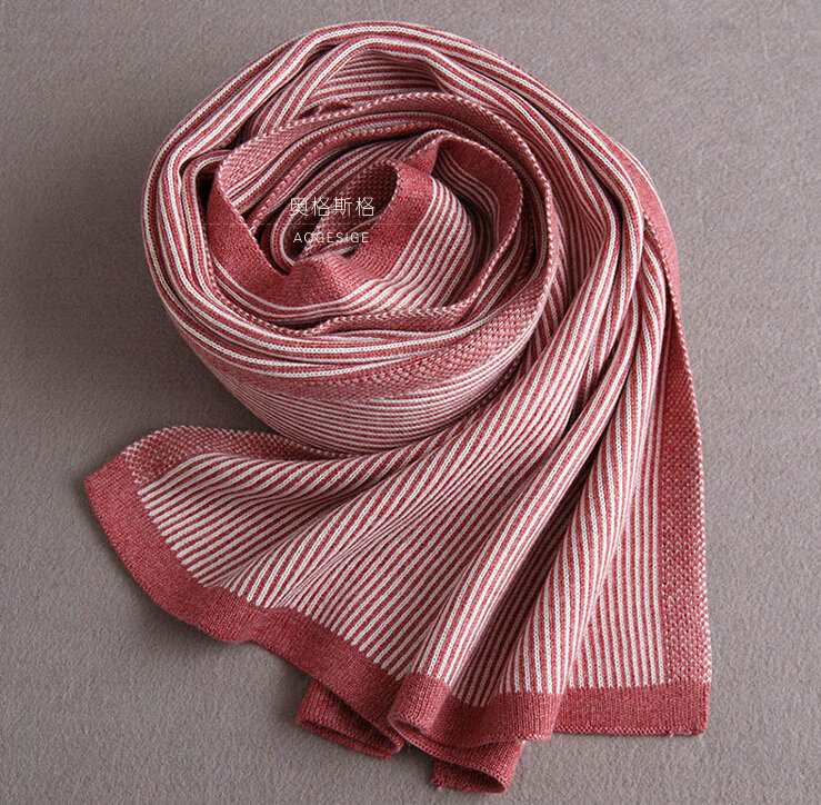 Popular Fringe Scarves Wraps Women Winter Warm Wool Panties 195*30CM - Red