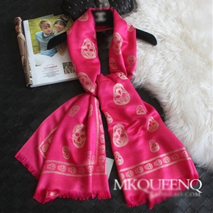 Pretty Skull Scarves Wrap Women Winter Warm Cashmere Panties 180*65CM - Rose
