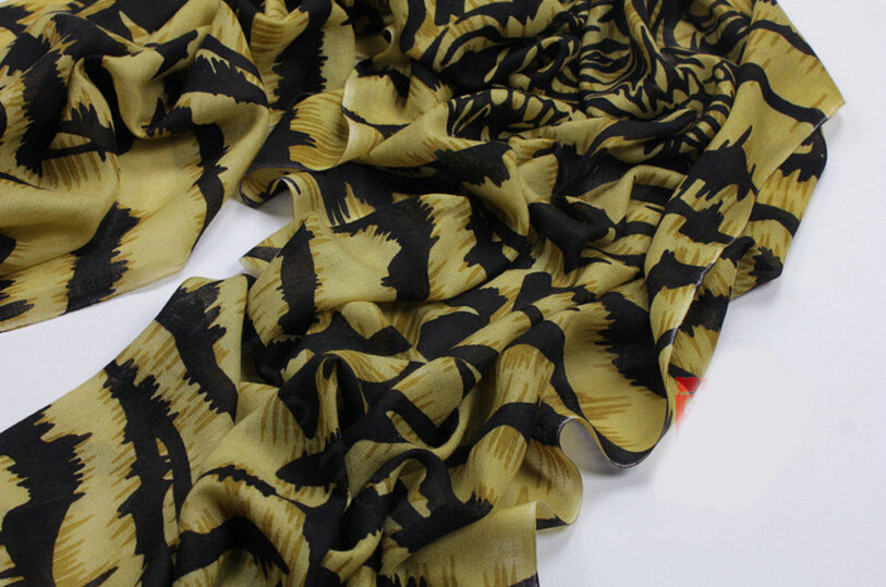 Unique Skull Scarves Wraps Women Winter Warm Wool Panties 200*70CM - Yellow